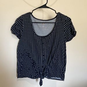 ⭐️Sold on Mercari⭐️ So polka dot shirt, great condition